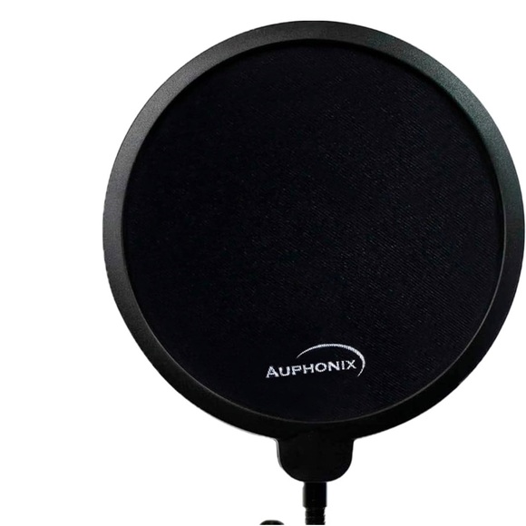 Pop Filter Screen for Microphones - Gooseneck Clamps Compatible with Blue - Picture 1 of 6